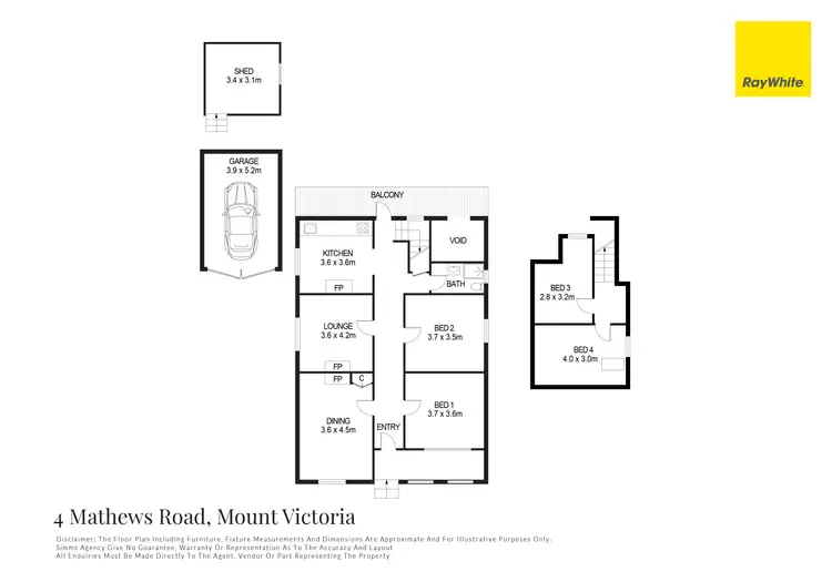Floorplan of Homely house listing, 4 Mathews Road, Mount Victoria NSW 2786
