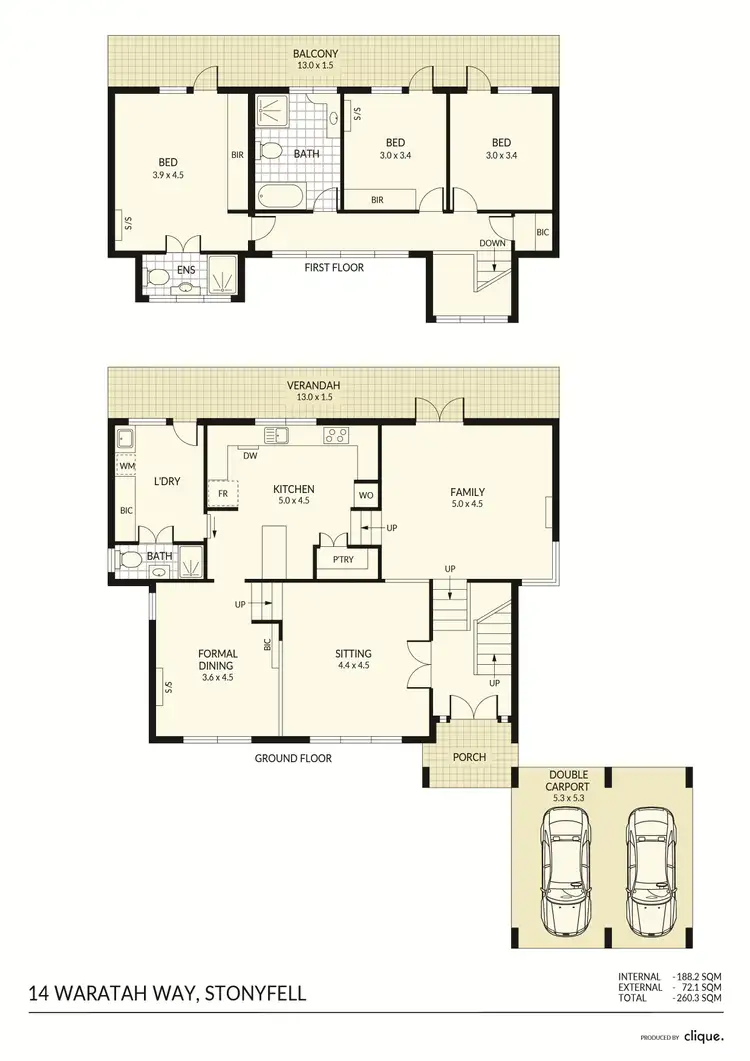 Floorplan of Homely house listing, 14 Waratah Way, Stonyfell SA 5066