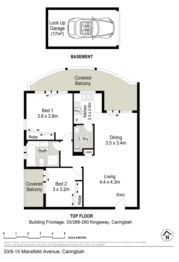 Floorplan of Homely apartment listing, 33/288-290 Kingsway, Caringbah NSW 2229