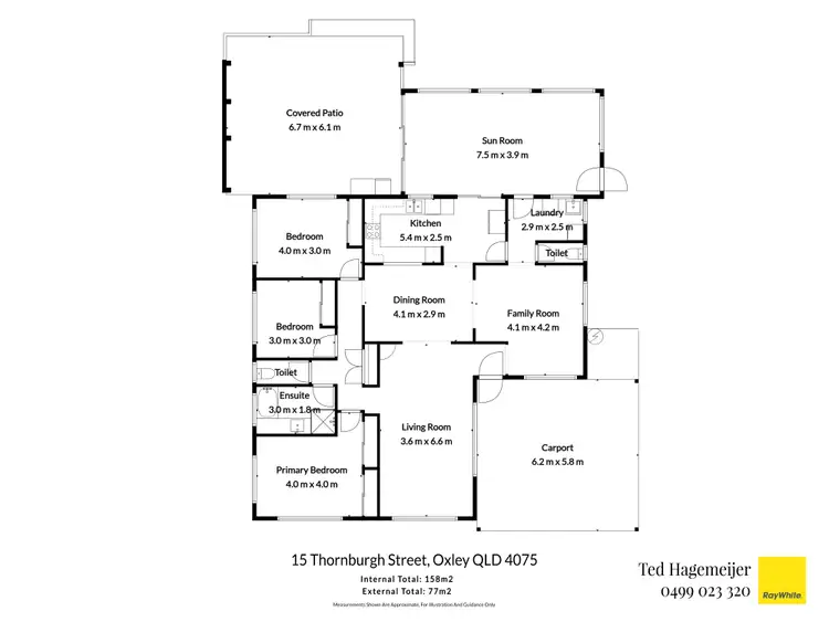 Floorplan of Homely house listing, 15 Thornburgh Street, Oxley QLD 4075
