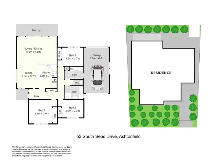 Floorplan of Homely house listing, 53 South Seas Drive, Ashtonfield NSW 2323
