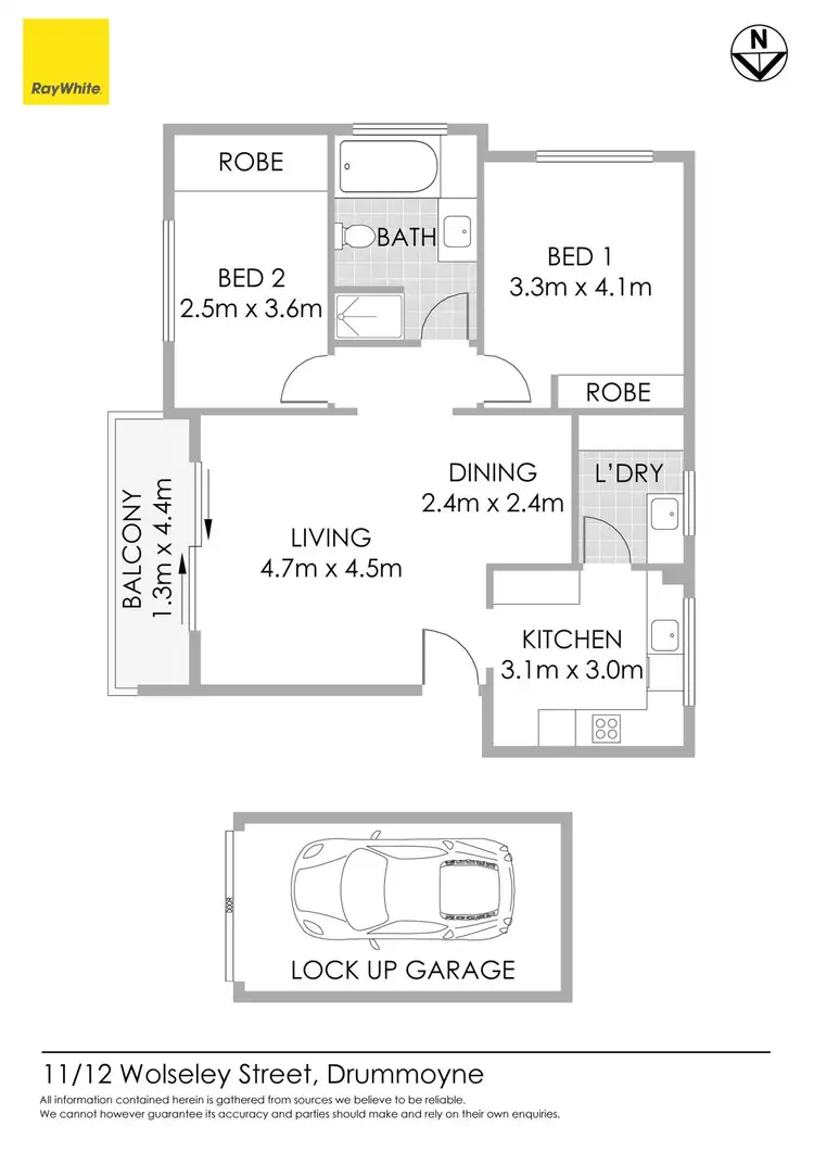 Floorplan of Homely apartment listing, 11/12 Wolseley Street, Drummoyne NSW 2047