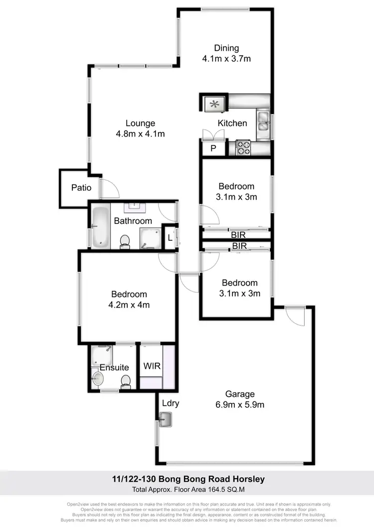Floorplan of Homely villa listing, 11/122-130 Bong Bong Road, Horsley NSW 2530