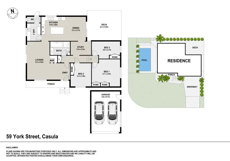 Floorplan of Homely house listing, 59 York Street, Casula NSW 2170