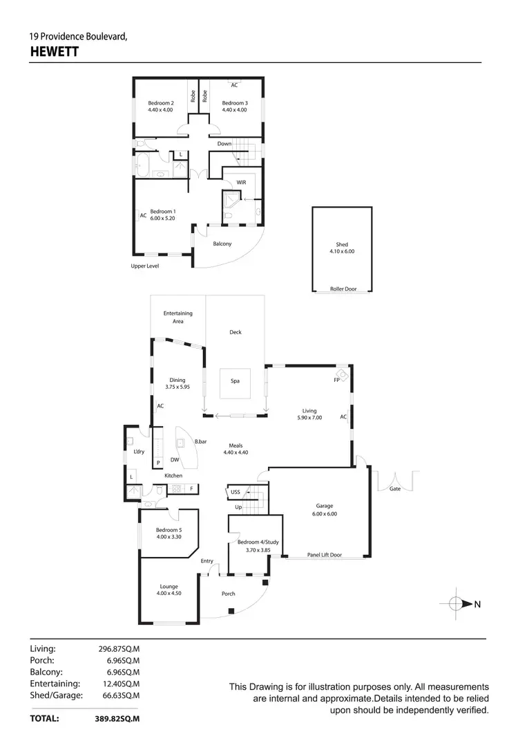 Floorplan of Homely house listing, 19 Providence Boulevard, Hewett SA 5118