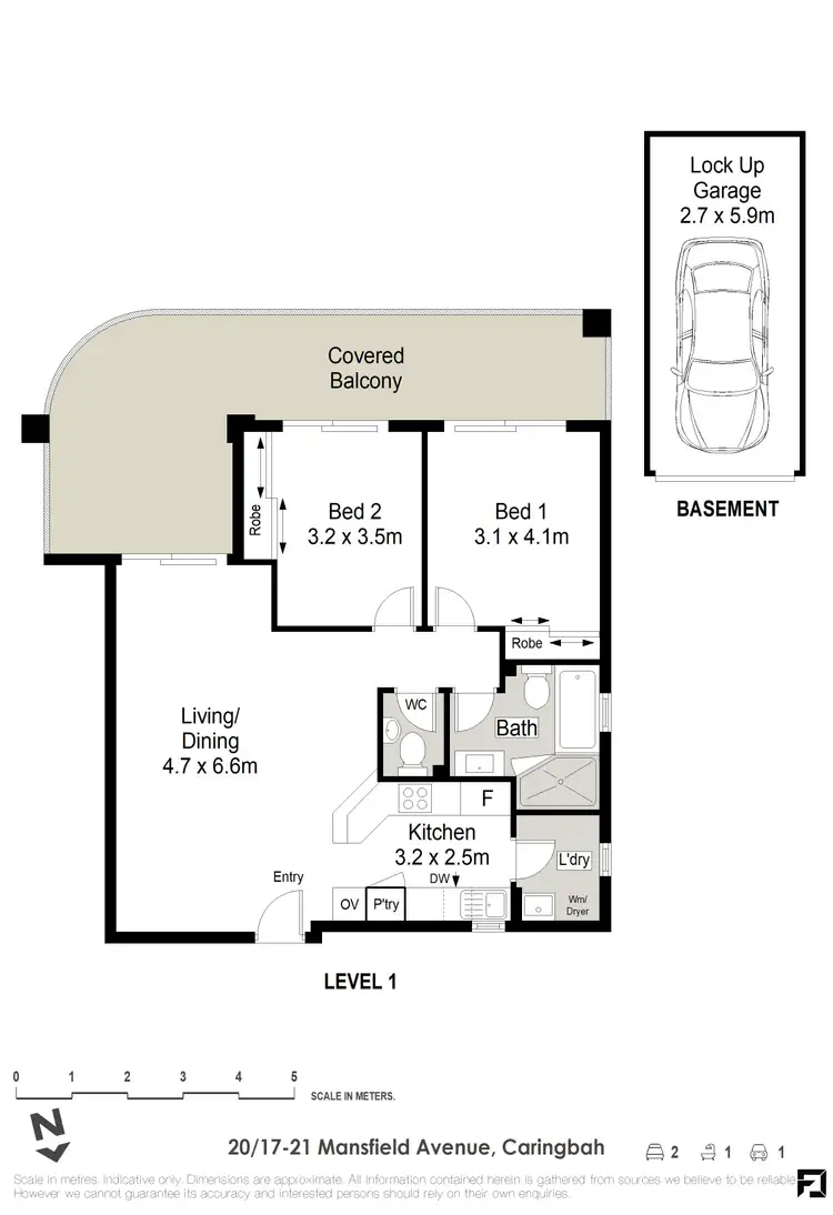 Floorplan of Homely apartment listing, 20/17-21 Mansfield Avenue, Caringbah NSW 2229