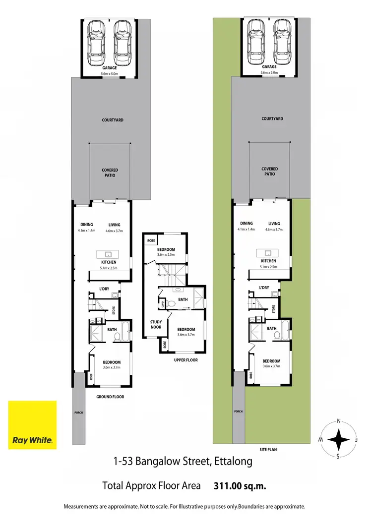 Floorplan of Homely townhouse listing, 1/53 Bangalow Street, Ettalong Beach NSW 2257