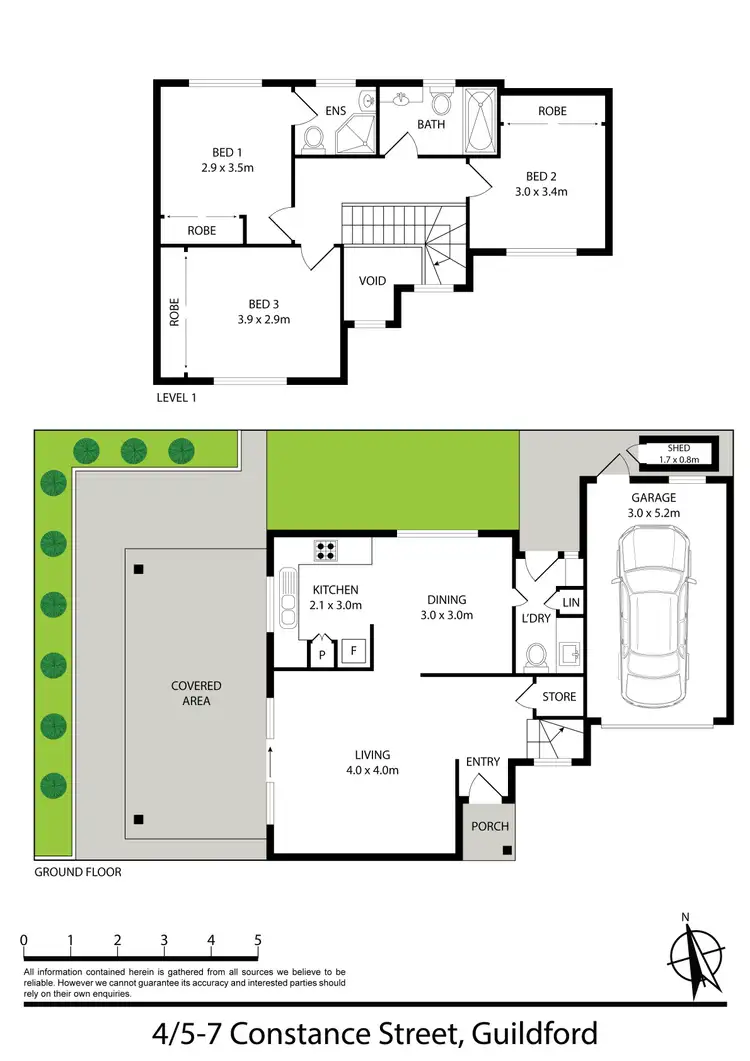 Floorplan of Homely townhouse listing, 4/5-7 Constance Street, Guildford NSW 2161