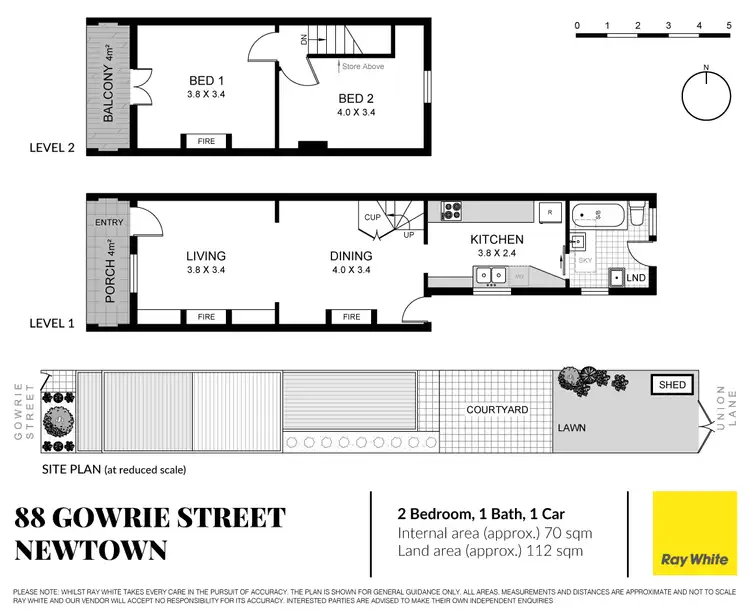 Floorplan of Homely house listing, 88 Gowrie Street, Newtown NSW 2042