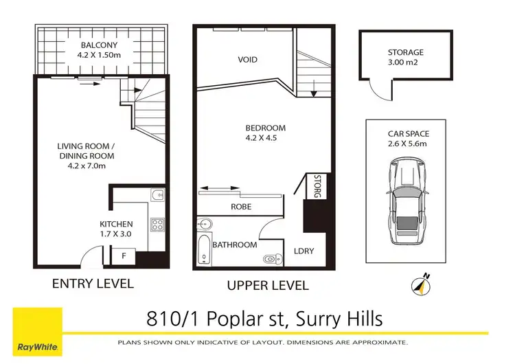 Floorplan of Homely apartment listing, 810/1 Poplar Street, Surry Hills NSW 2010