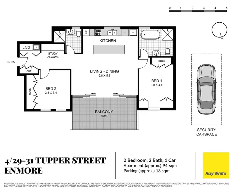 Floorplan of Homely apartment listing, 4/29-31 Tupper Street, Enmore NSW 2042