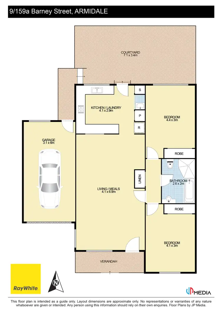 Floorplan of Homely unit listing, 9/159A Barney Street, Armidale NSW 2350
