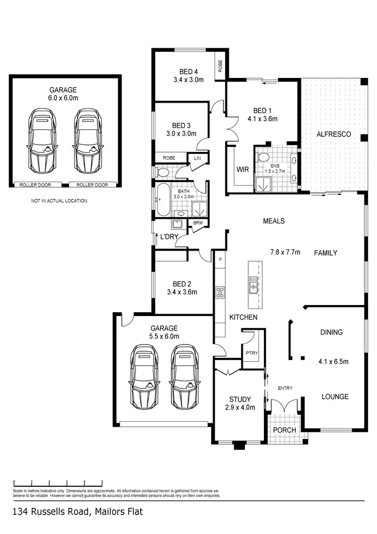 Floorplan of Homely house listing, 134 Russells Road, Mailors Flat VIC 3275