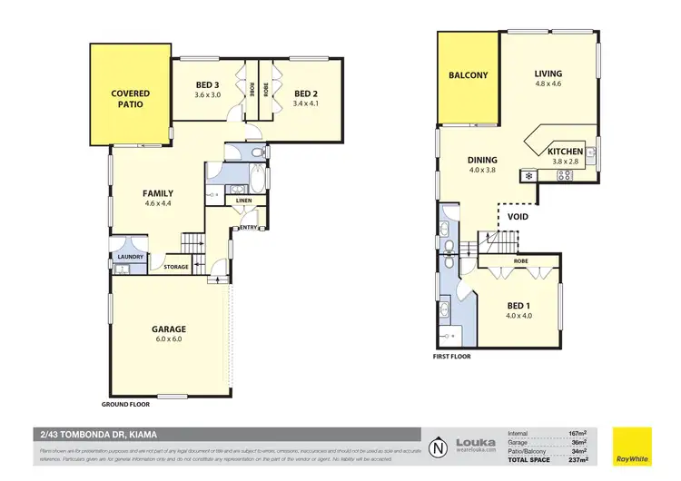 Floorplan of Homely semi-detached listing, 2/43 Tombonda Drive, Kiama NSW 2533