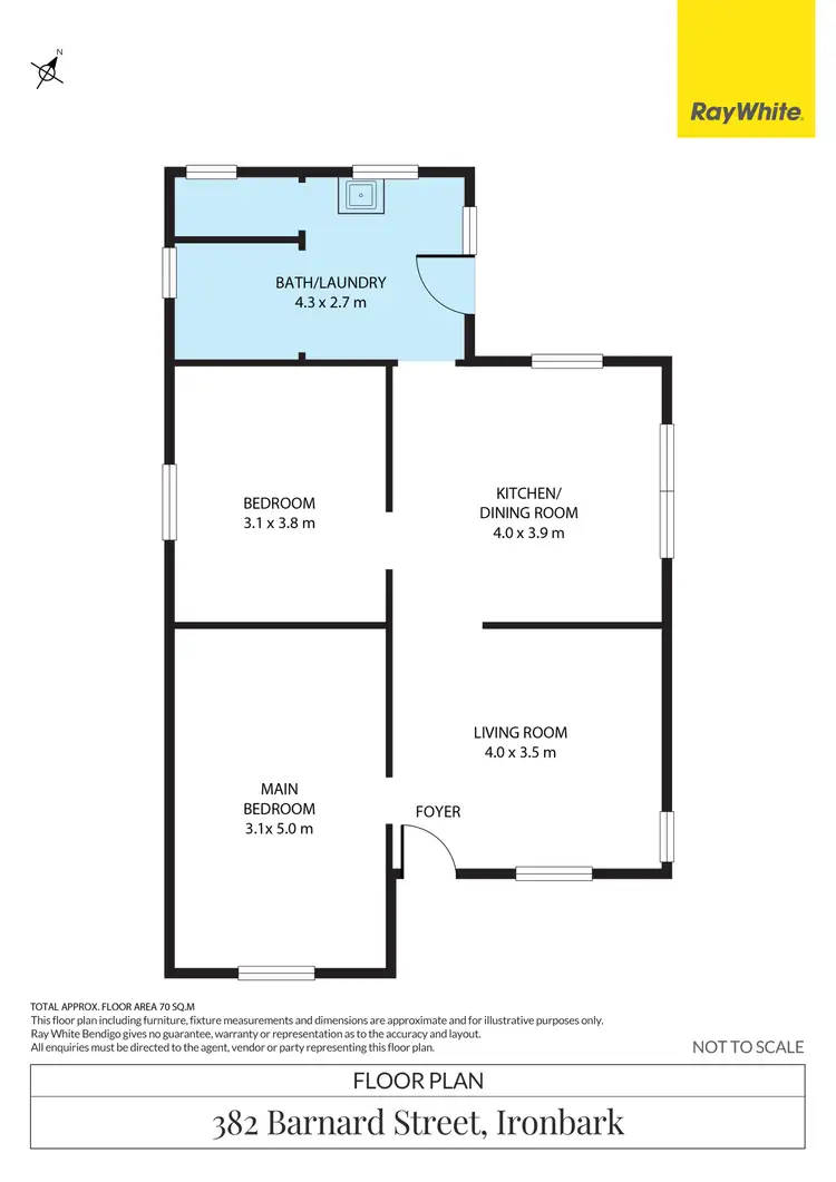 Floorplan of Homely house listing, 382 Barnard Street, Ironbark VIC 3550