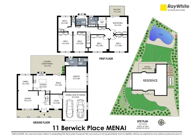 Floorplan of Homely house listing, 11 Berwick Place, Menai NSW 2234