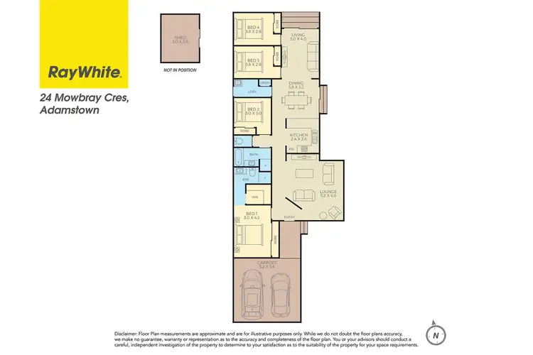 Floorplan of Homely house listing, 24 Mowbray Crescent, Adamstown NSW 2289