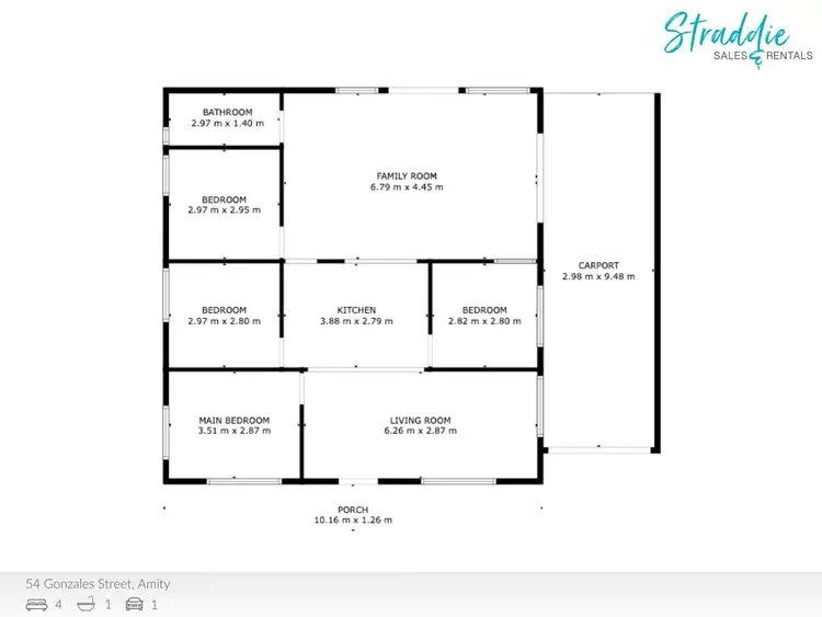 Floorplan of Homely house listing, 54 Gonzales Street, Amity QLD 4183