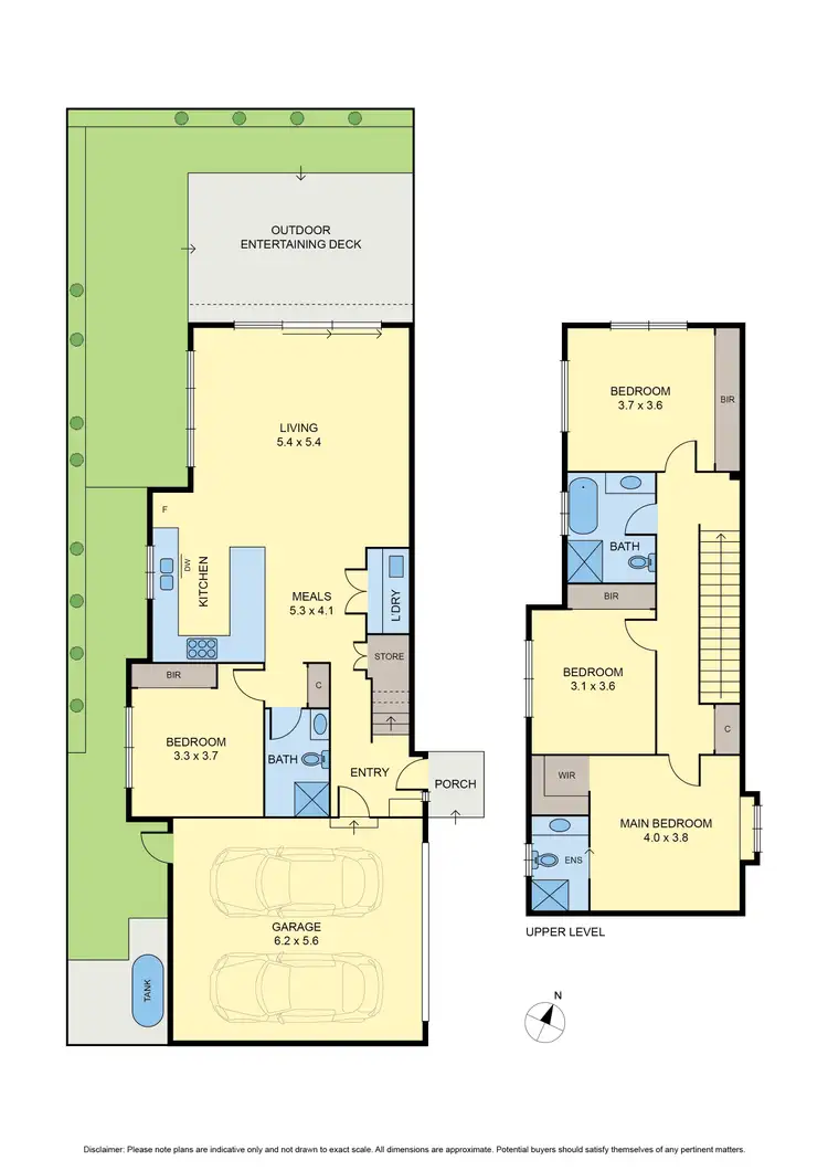 Floorplan of Homely townhouse listing, 1/2 Corio Street, Glenroy VIC 3046