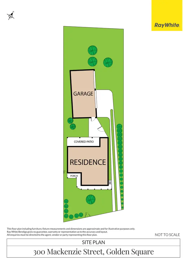 Floorplan of Homely house listing, 300 Mackenzie Street, Golden Square VIC 3555