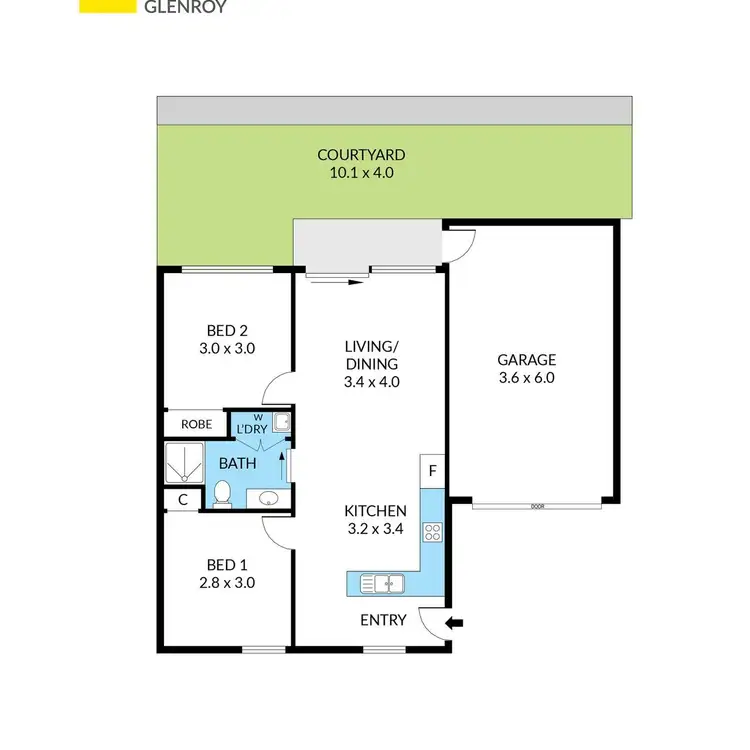 Floorplan of Homely villa listing, 7/727 Pascoe Vale Road, Glenroy VIC 3046