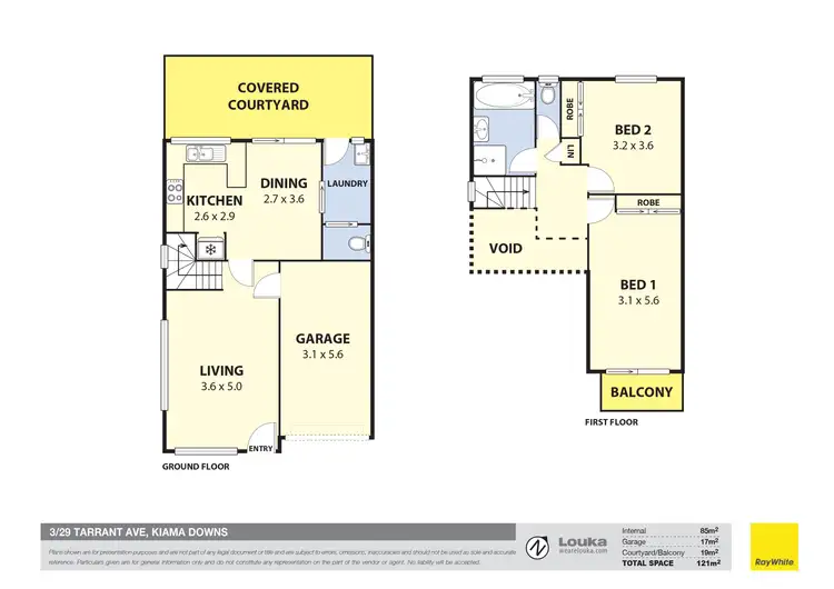 Floorplan of Homely townhouse listing, 3/29 Tarrant Avenue, Kiama Downs NSW 2533