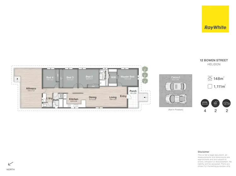 Floorplan of Homely house listing, 12 Bowen Street, Helidon QLD 4344