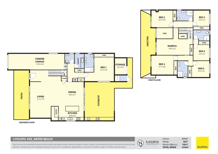 Floorplan of Homely house listing, 4 Pacific Avenue, Werri Beach NSW 2534
