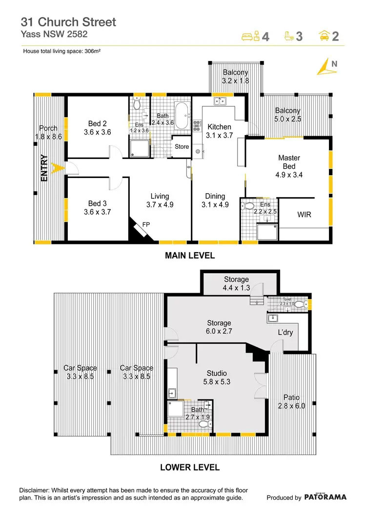Floorplan of Homely house listing, "Sanctuary" 31 Church Street, Yass NSW 2582