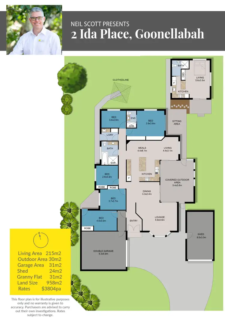 Floorplan of Homely house listing, 2 Ida Place, Goonellabah NSW 2480