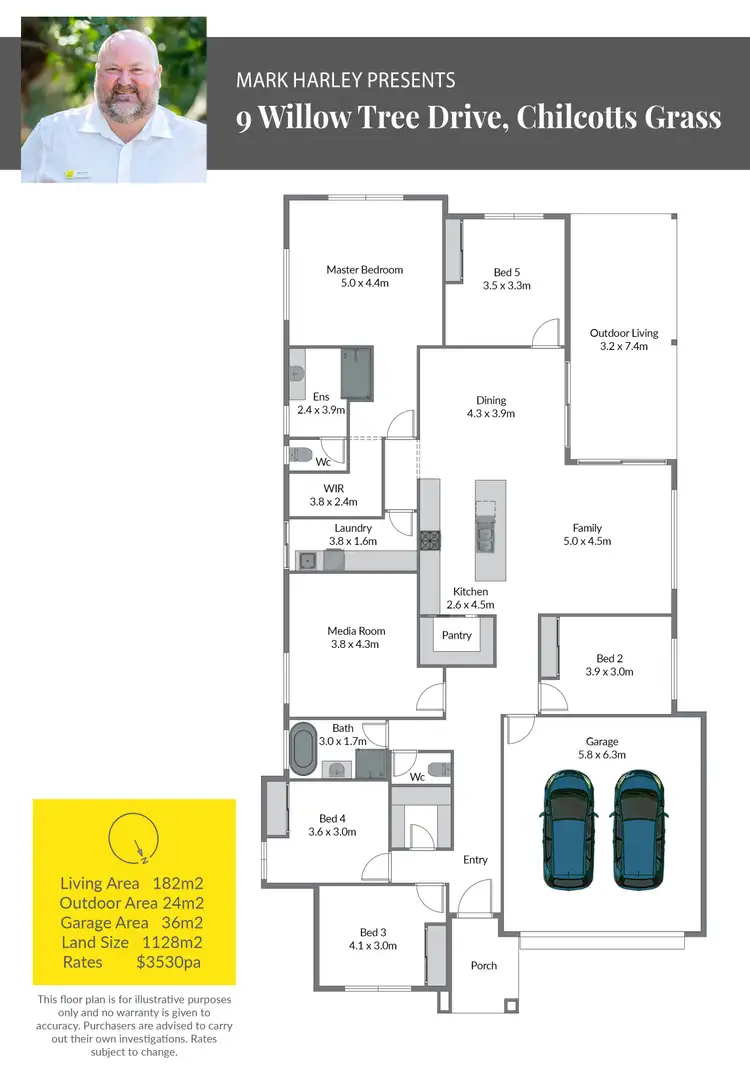 Floorplan of Homely house listing, 9 Willow Tree Drive, Chilcotts Grass NSW 2480
