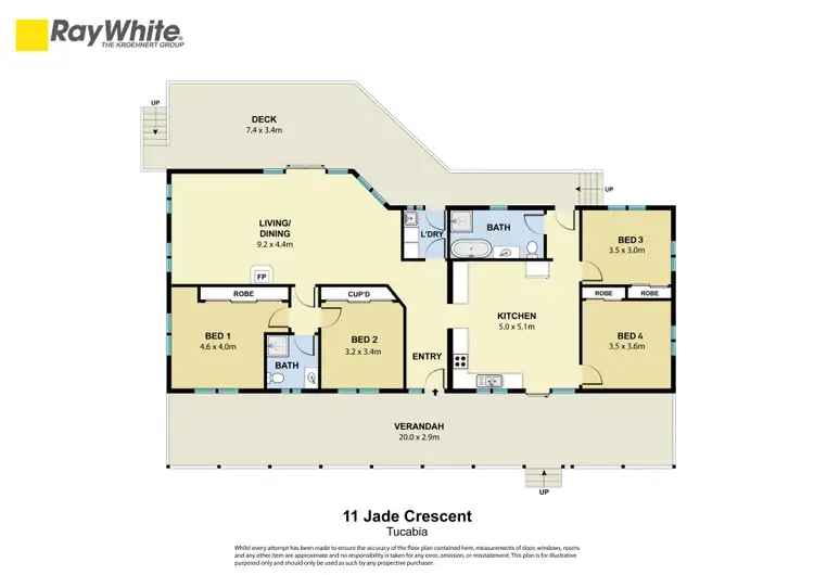 Floorplan of Homely rural property listing, 11 Jade Crescent, Tucabia NSW 2462