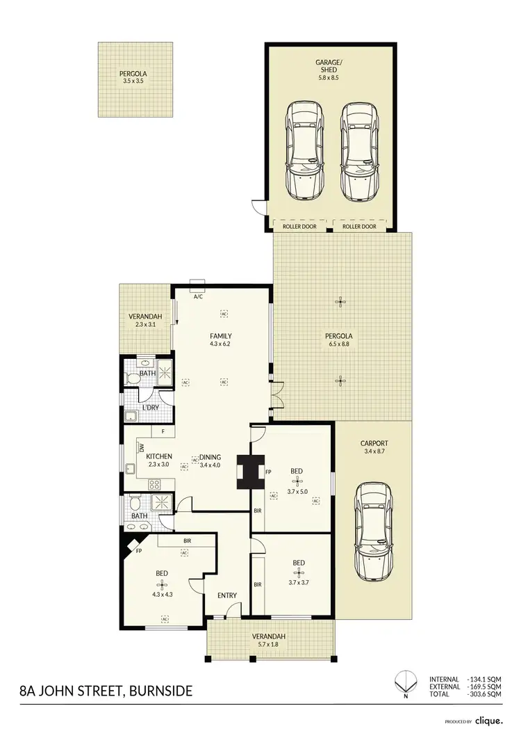 Floorplan of Homely house listing, 8A John Street, Burnside SA 5066