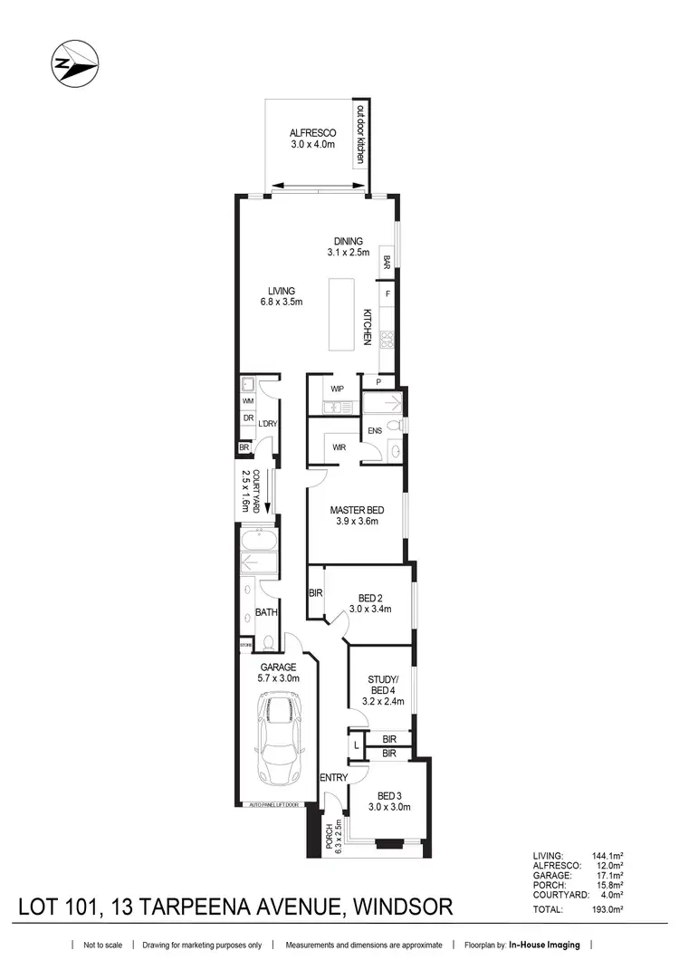 Floorplan of Homely land listing, LOT 101, 13 Tarpeena Avenue, Windsor Gardens SA 5087