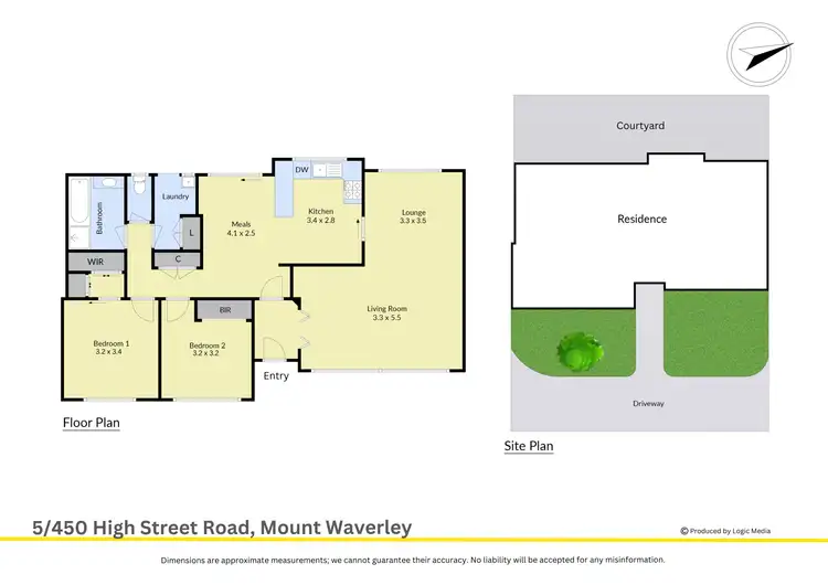 Floorplan of Homely unit listing, 5/450 High Street Road, Mount Waverley VIC 3149