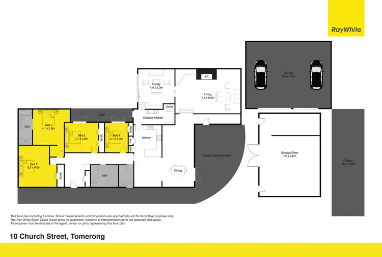 Floorplan of Homely house listing, 10 Church Street, Tomerong NSW 2540
