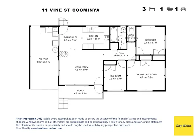 Floorplan of Homely house listing, 11 Vine Road, Coominya QLD 4311