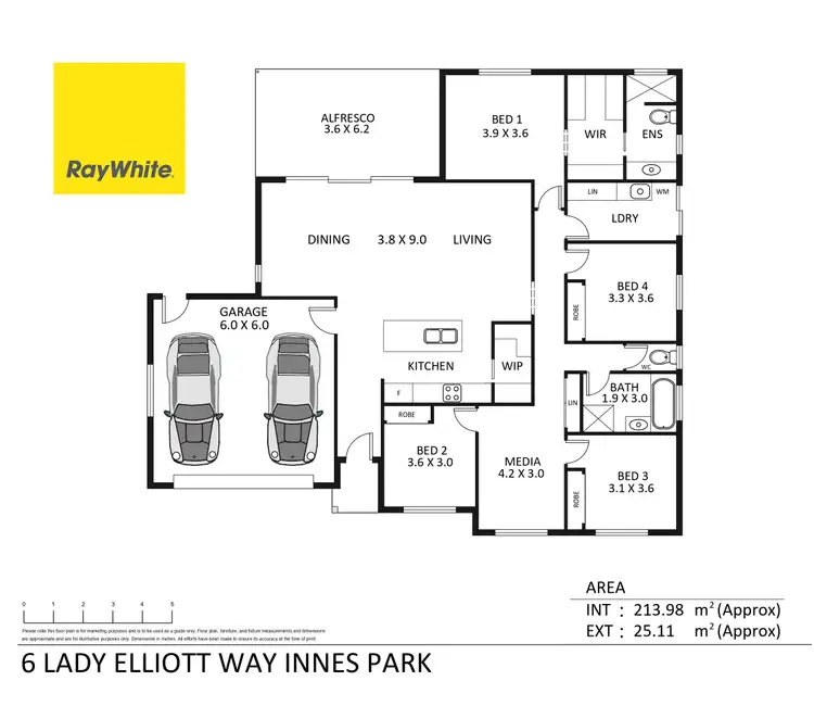 Floorplan of Homely house listing, 6 Lady Elliott Way, Innes Park QLD 4670