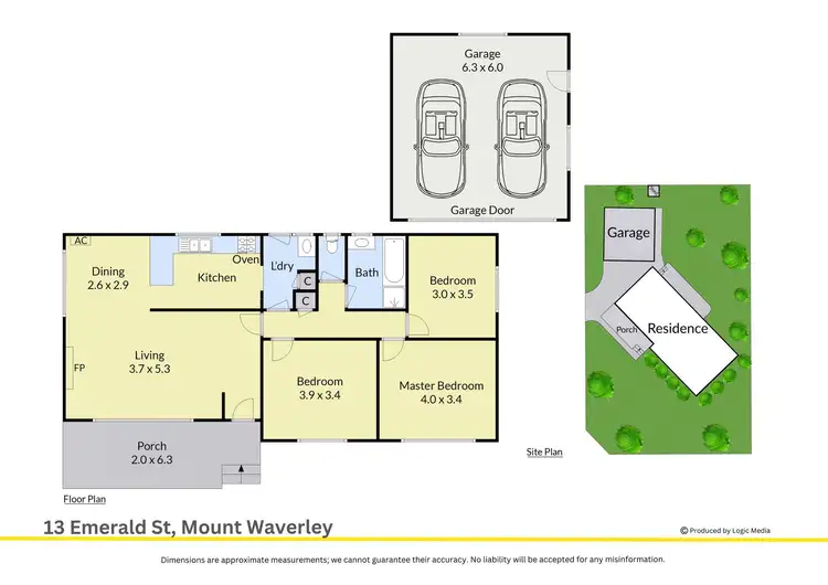 Floorplan of Homely house listing, 13 Emerald Street, Mount Waverley VIC 3149