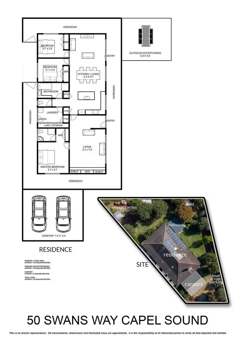 Floorplan of Homely house listing, 50 Swans Way, Capel Sound VIC 3940