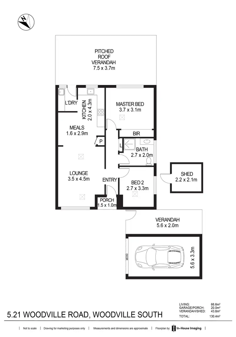 Floorplan of Homely unit listing, 5/21 Woodville Road, Woodville South SA 5011