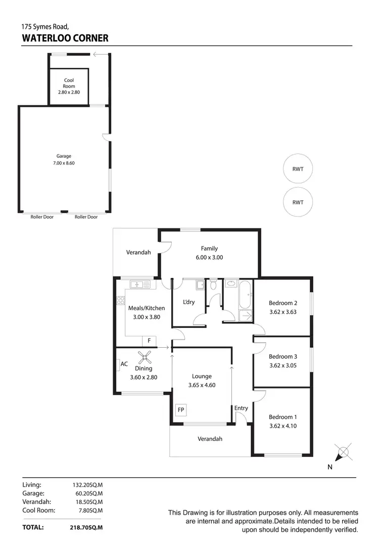 Floorplan of Homely house listing, 175 Symes Road, Waterloo Corner SA 5110