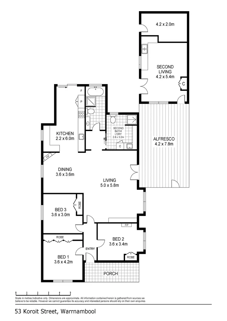 Floorplan of Homely house listing, 53 Koroit Street, Warrnambool VIC 3280