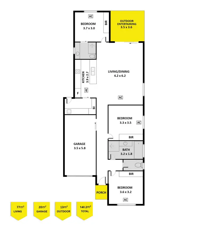 Floorplan of Homely house listing, 1A Little Burke Street, Victor Harbor SA 5211