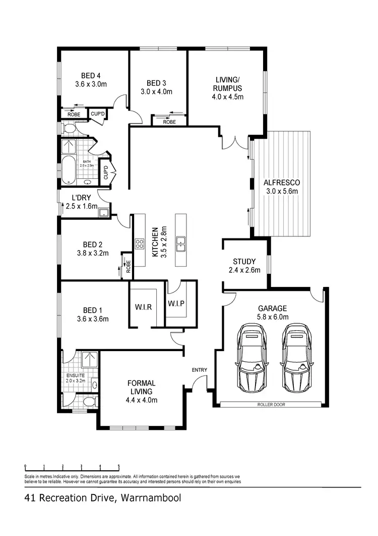 Floorplan of Homely house listing, 41 Recreation Drive, Warrnambool VIC 3280