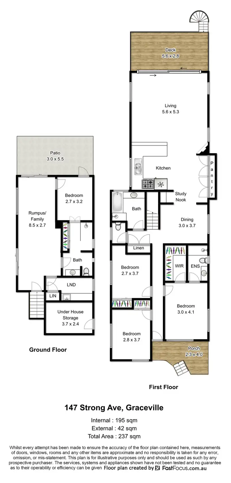 Floorplan of Homely house listing, 147 Strong Avenue, Graceville QLD 4075