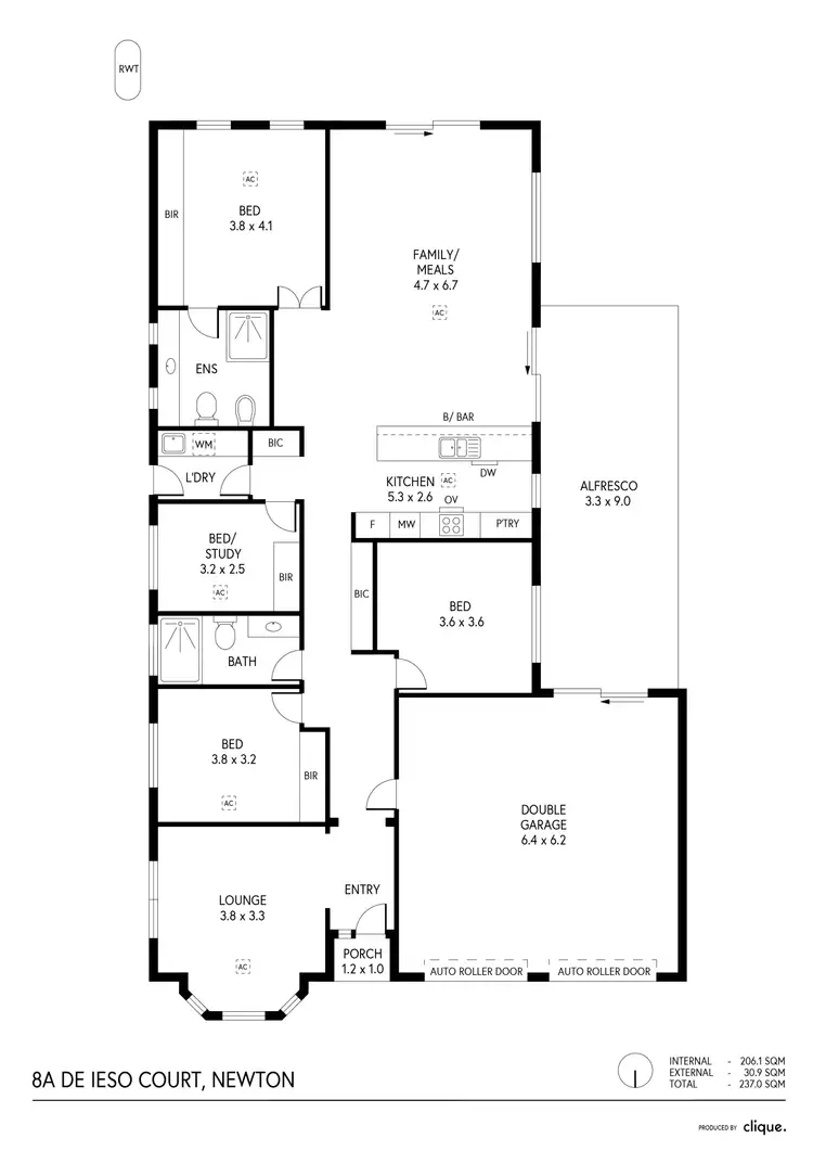 Floorplan of Homely house listing, 8A De Ieso Court, Newton SA 5074