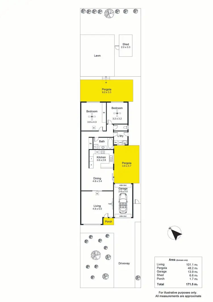 Floorplan of Homely house listing, 9B Ind Street, Paradise SA 5075