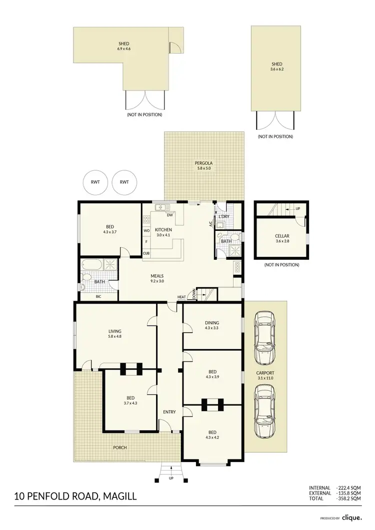 Floorplan of Homely house listing, 10 Penfold Road, Magill SA 5072