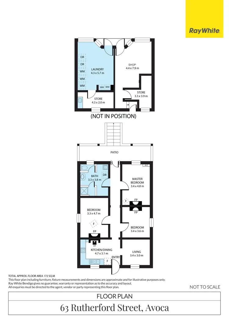Floorplan of Homely house listing, 63 Rutherford Street, Avoca VIC 3467